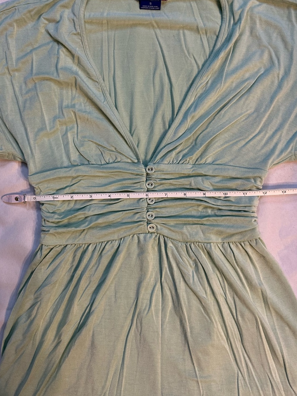 Y2K Forever21 Light Green V-Neck Top - SMALL - Picture 4 of 8